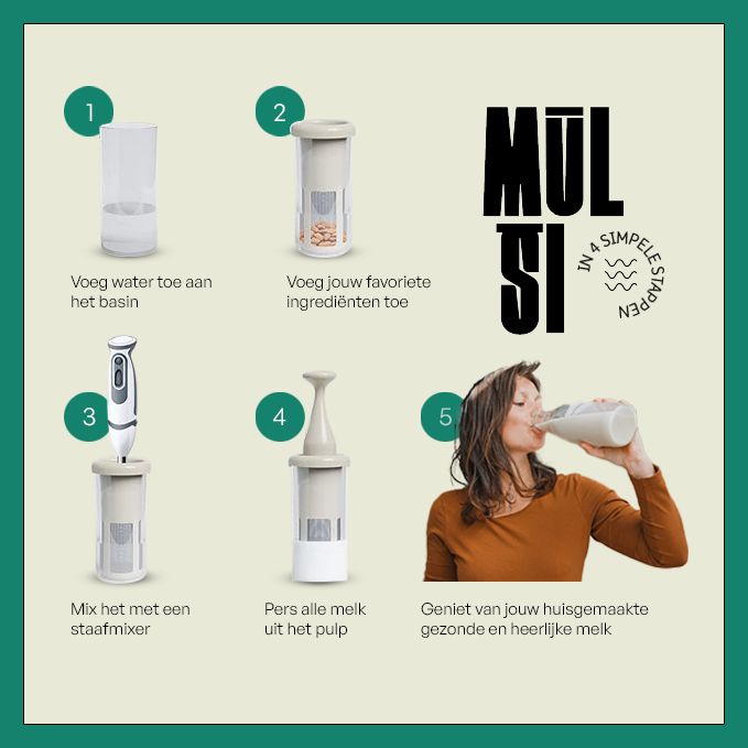 MULSI | Maak zelf plantaardige melk! - Mulsi